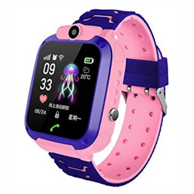 Smart Watch Q12 per femije me gps tracker ora dore femijesh pink elektronike