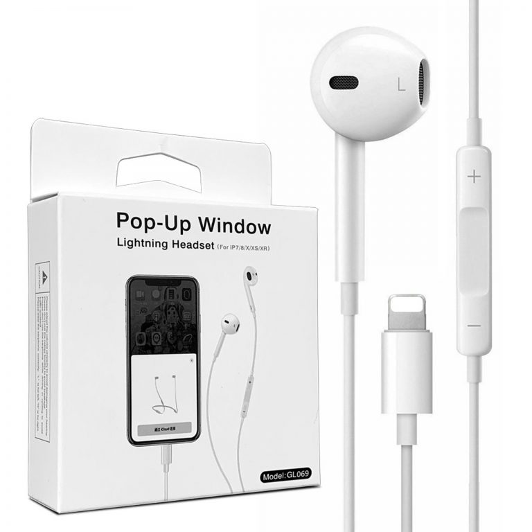 Kufje per iPhone 7 Plus – Pop Up Window Lightning Headset
