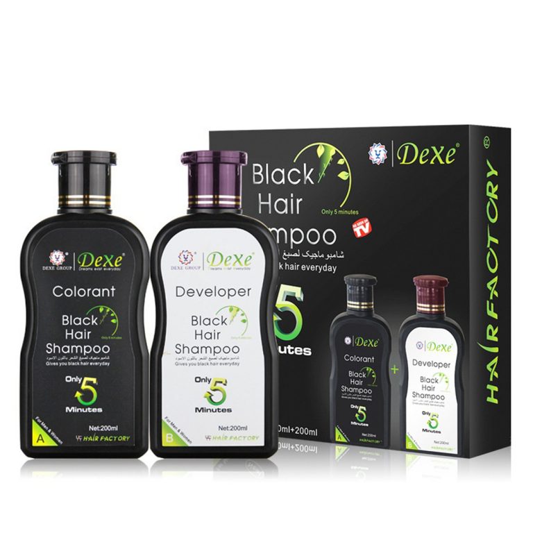 Shampo Dexe per erresimin e thinjave – Black Hair Shampoo