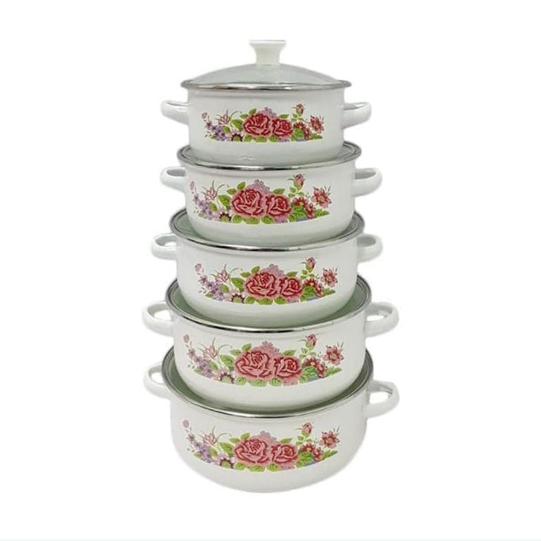 Set Tenxhere me lule Reoona – Casserol Enamel Set – Bli Online
