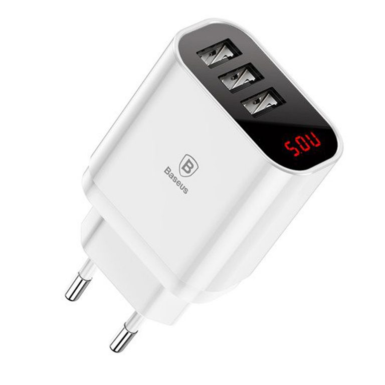 Karikues me 3 Porta Universal – Baseus Mirror Travel Charger
