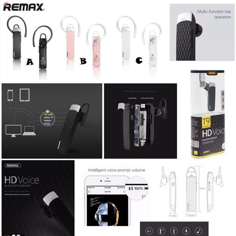 Kufje Bluetooth Remax RB-T9 – HD Voice Blerje Online thumbnail 3