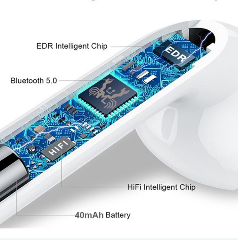 Kufje Bluetooth i100 – 5.0 Bluetooth EarPhones Bli Online thumbnail 2