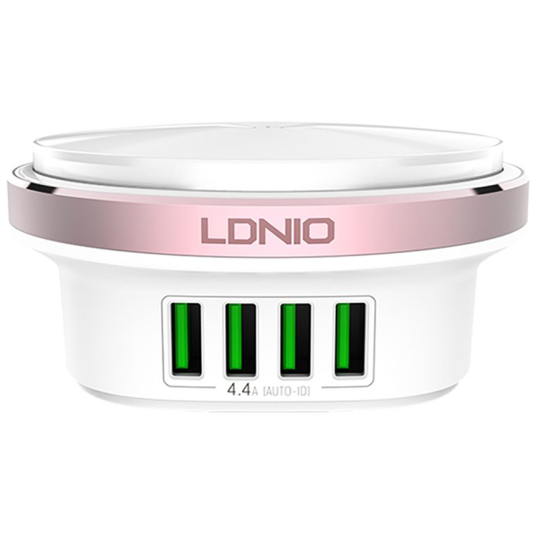 Adaptor me 4 Porta USB LED – LDNIO Plug Adapter
