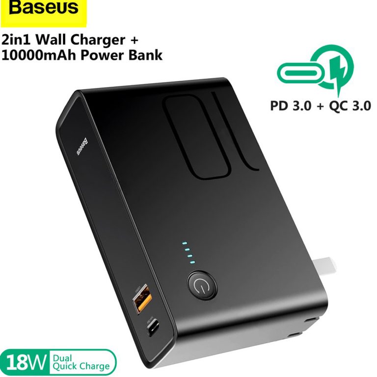 Karikues dhe Power Bank 2 ne 1 – Baseus Fast Charger Online