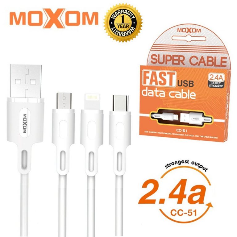 Kabell Moxom Micro Lightning Usb C ne shitje