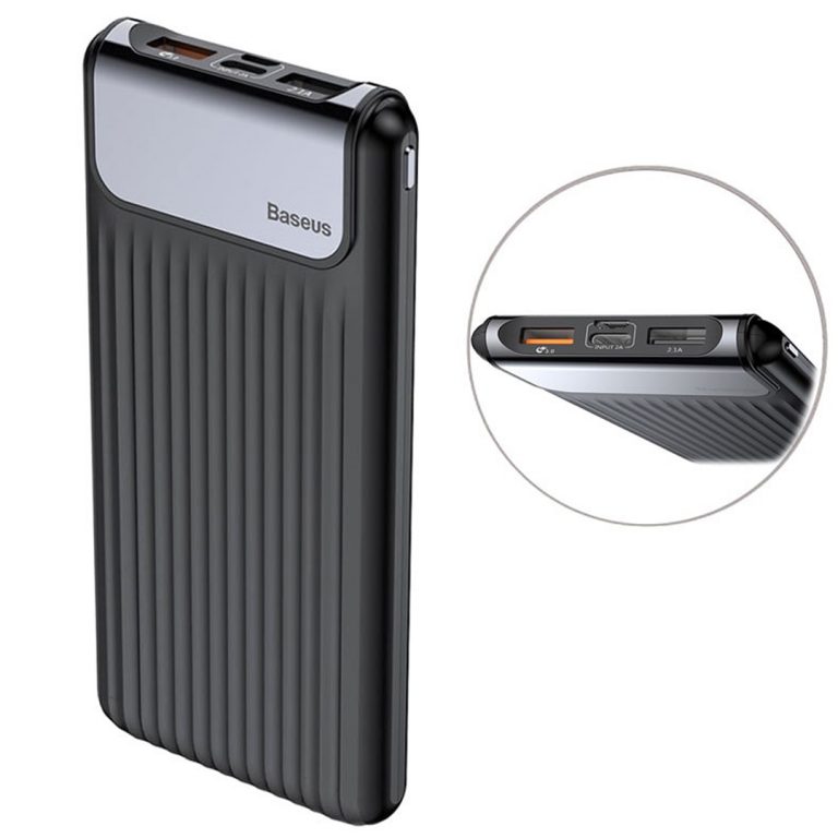Power Bank – Baseus Thin Digital Dual USB Portable