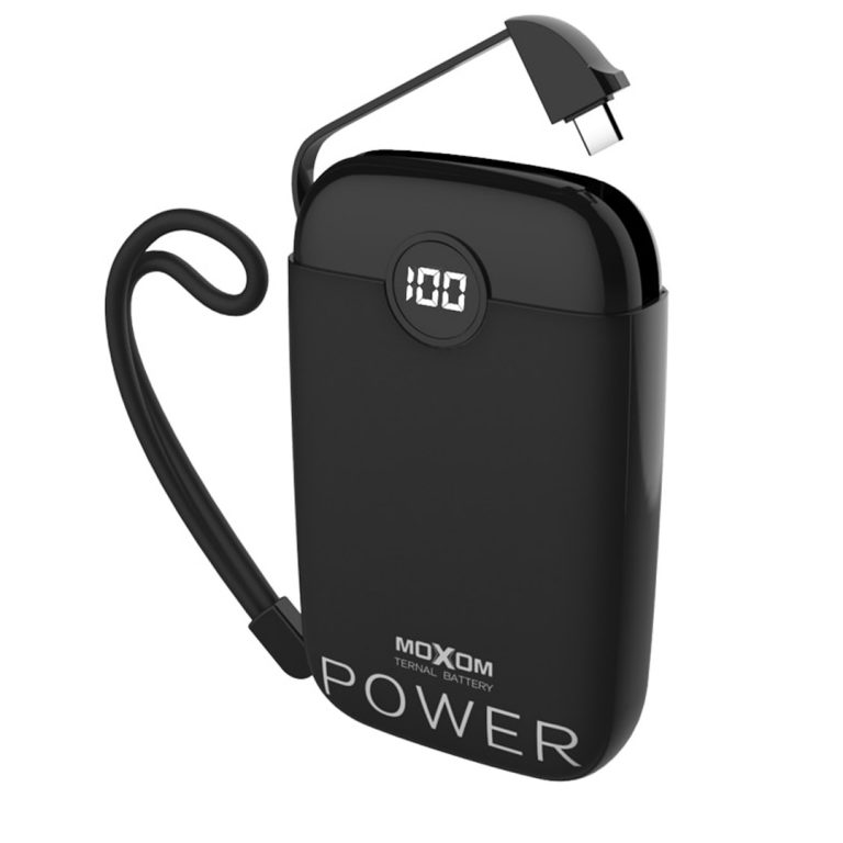 MOXOM Power Bank – Digital Display Slim Portable Charger