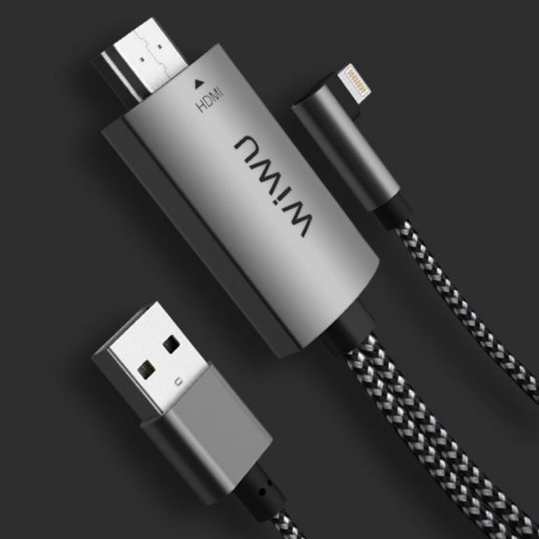 Kabllo Adaptor Wiwu Lightning ne HDMi | Full HD