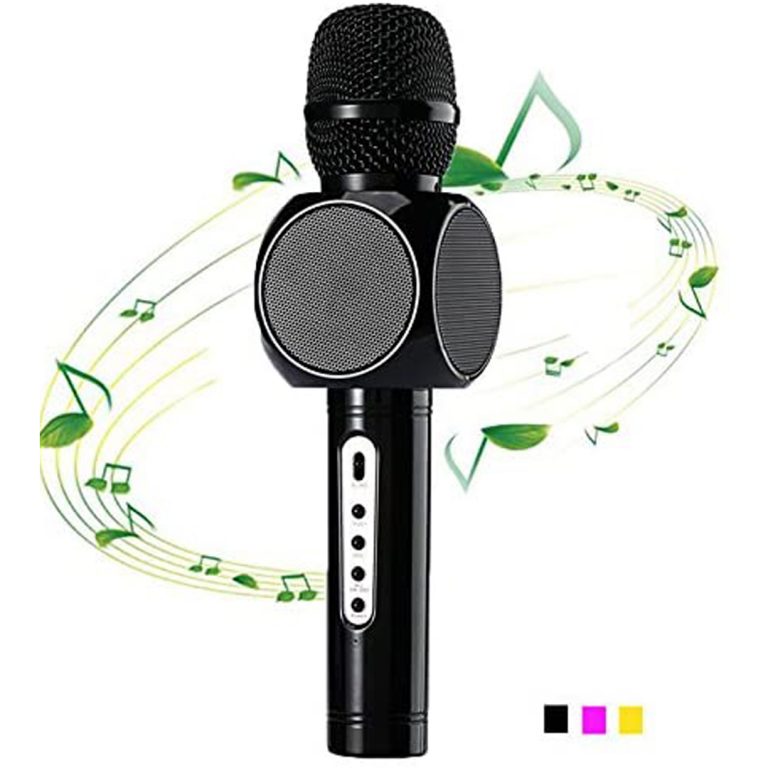 Mikrofon me boks muzike Elegant | Black | Online