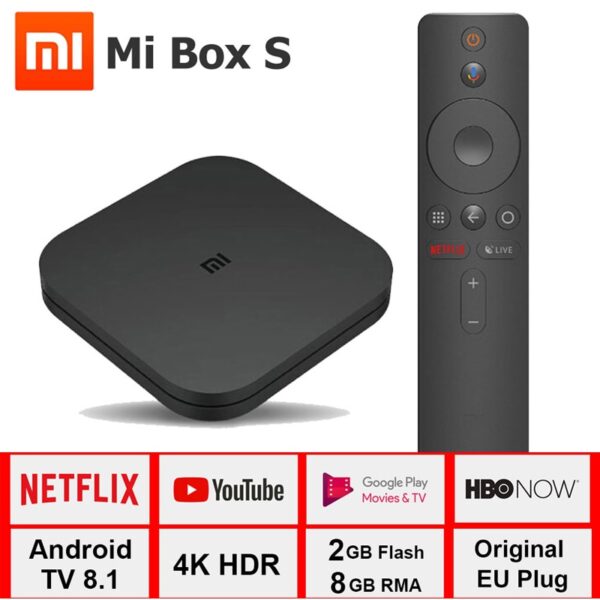 Xiaomi Mi Box S 4K TV Box Cortex A53 Quad Core 64 bit Mali 450 1000Mbp iBuy al