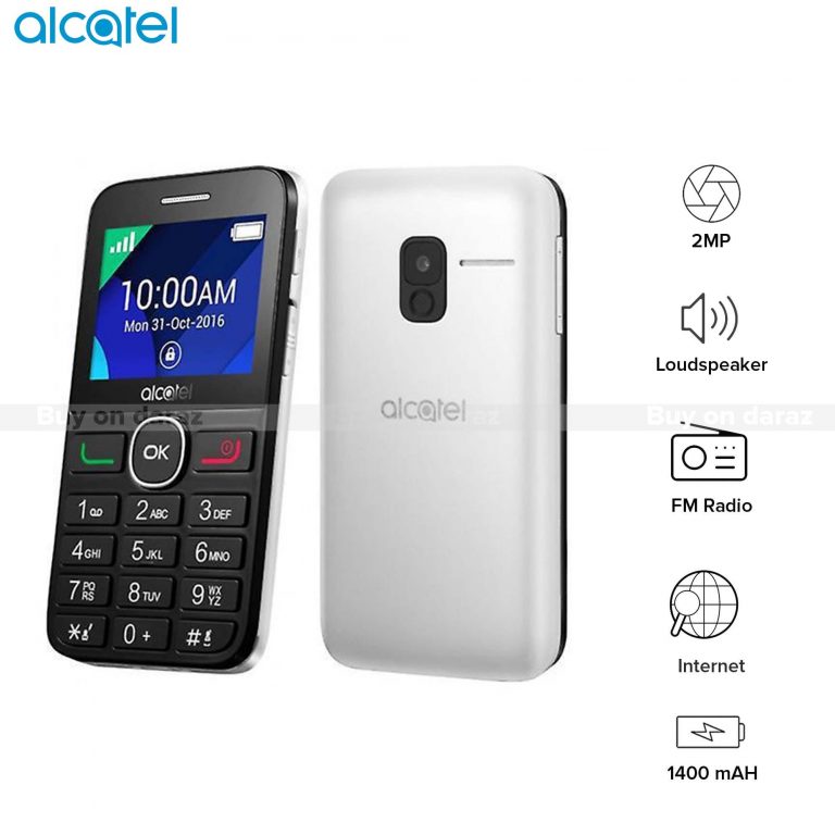 Alcatel 2008D-Dual Sim-White-Celular-Al | Bli Online