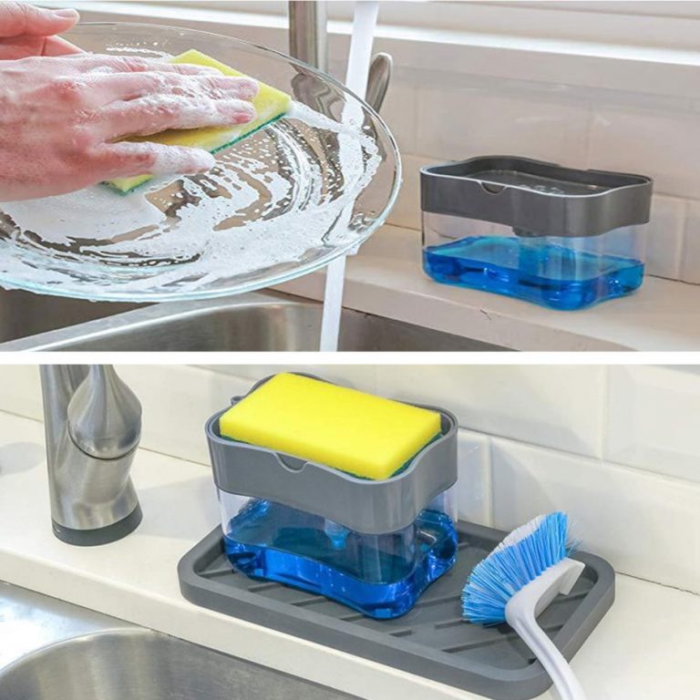 Mbajtese detergjenti dhe sfungjeri | Soap Pump Dispenser thumbnail 3