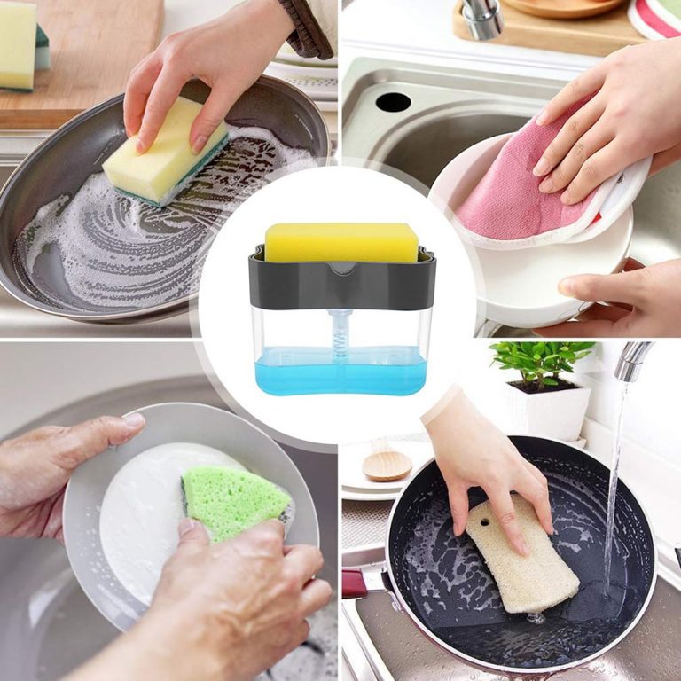 Mbajtese detergjenti dhe sfungjeri | Soap Pump Dispenser thumbnail 2