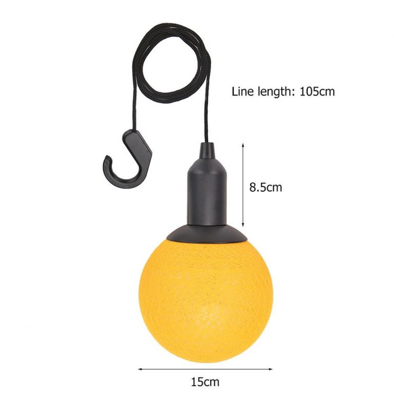 Llampe dekorative me drite LED – Cotton ball lamp thumbnail 2