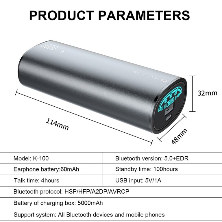 Mini Kufje Bluetooth me Powerbank thumbnail 5