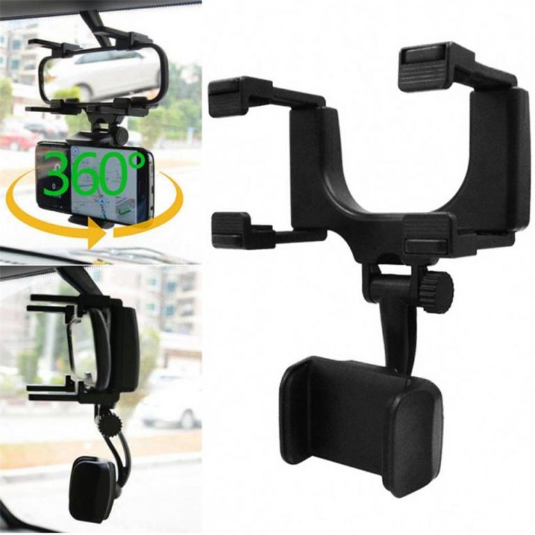 Mbajtese telefoni per makine – Car Rear View Mirror Mount thumbnail 4