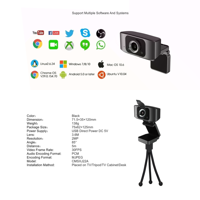 Webcam Xiaomi W77 1080P me mikrofon thumbnail 2