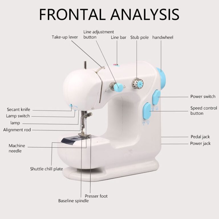 Mini makine qepese elektrike – Sewing machine thumbnail 2