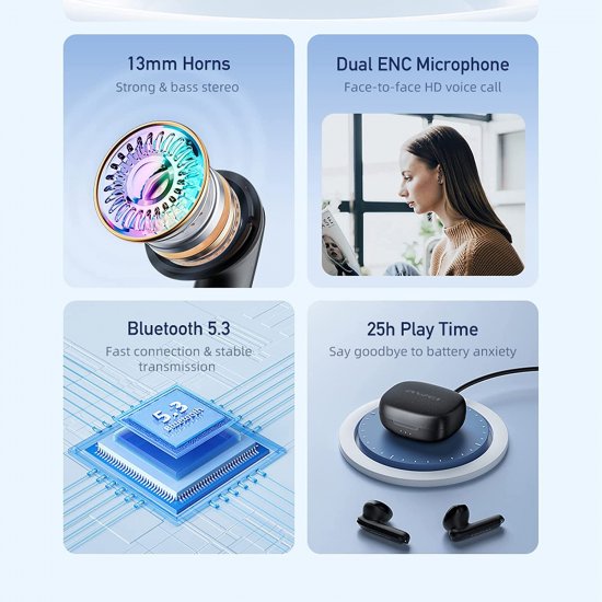 Kufje TWS Awei T66 Bluetooth 5 Earphones shitje online al